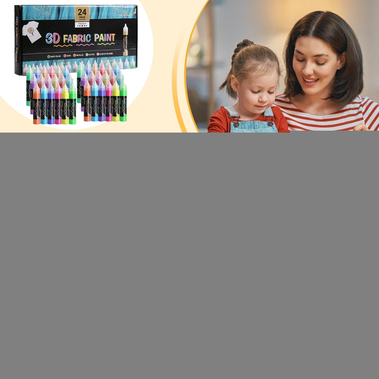 Textilfarbe Für Kleidung 24 Farben Leinwand Mal Set