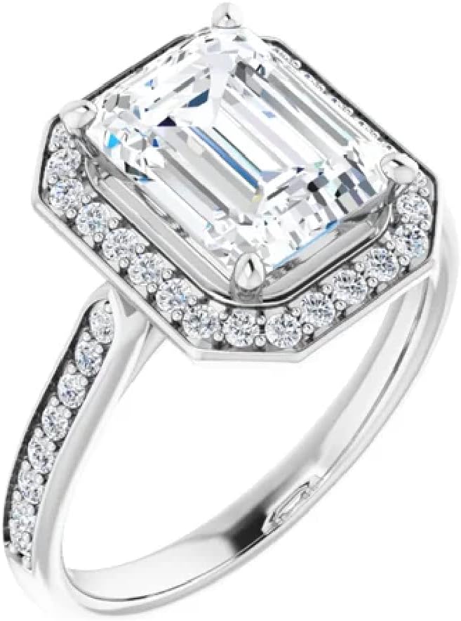 1-3 CT Round Cut Lab Grown Diamond Wedding Ring for Women | EF, VVS1/2, IGI Certified Halo Bridal Engagement Ring | 10K/14K/18K Solid Rose/White/Yellow Gold