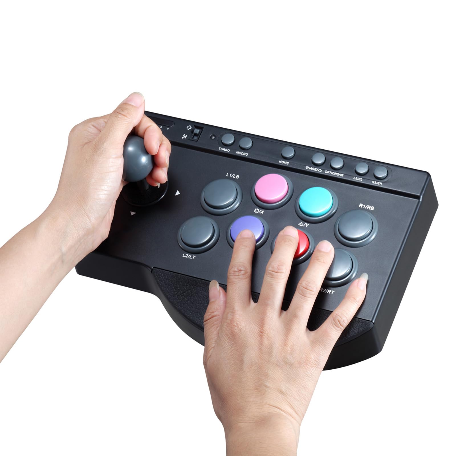 XAGMODSHN Plugs Play Fighting Stick con ventosa Personalizzazione Joystick sensibilità per giochi multipli Fighting Stick con piattaforma multipla