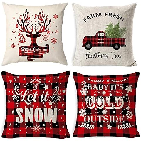 a ray of sunshine Christmas Sofa Cover,Christmas Cushion Cover Sets,Decorative Pillow Cases,Christmas Throw Pillow Case,Christmas Decorations Pillow Covers,Merry Christmas Pillow Covers (B) Cover