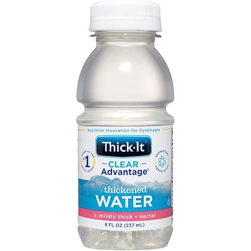 Thick-It Aquacare H2O - Bebida de agua espesa con consistencia de néctar