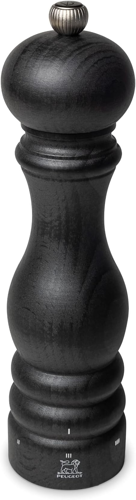 Paris u'Select Manual Pepper Mill - Adjustable Grinder - Beechwood, Graphite Finish 8.67in.