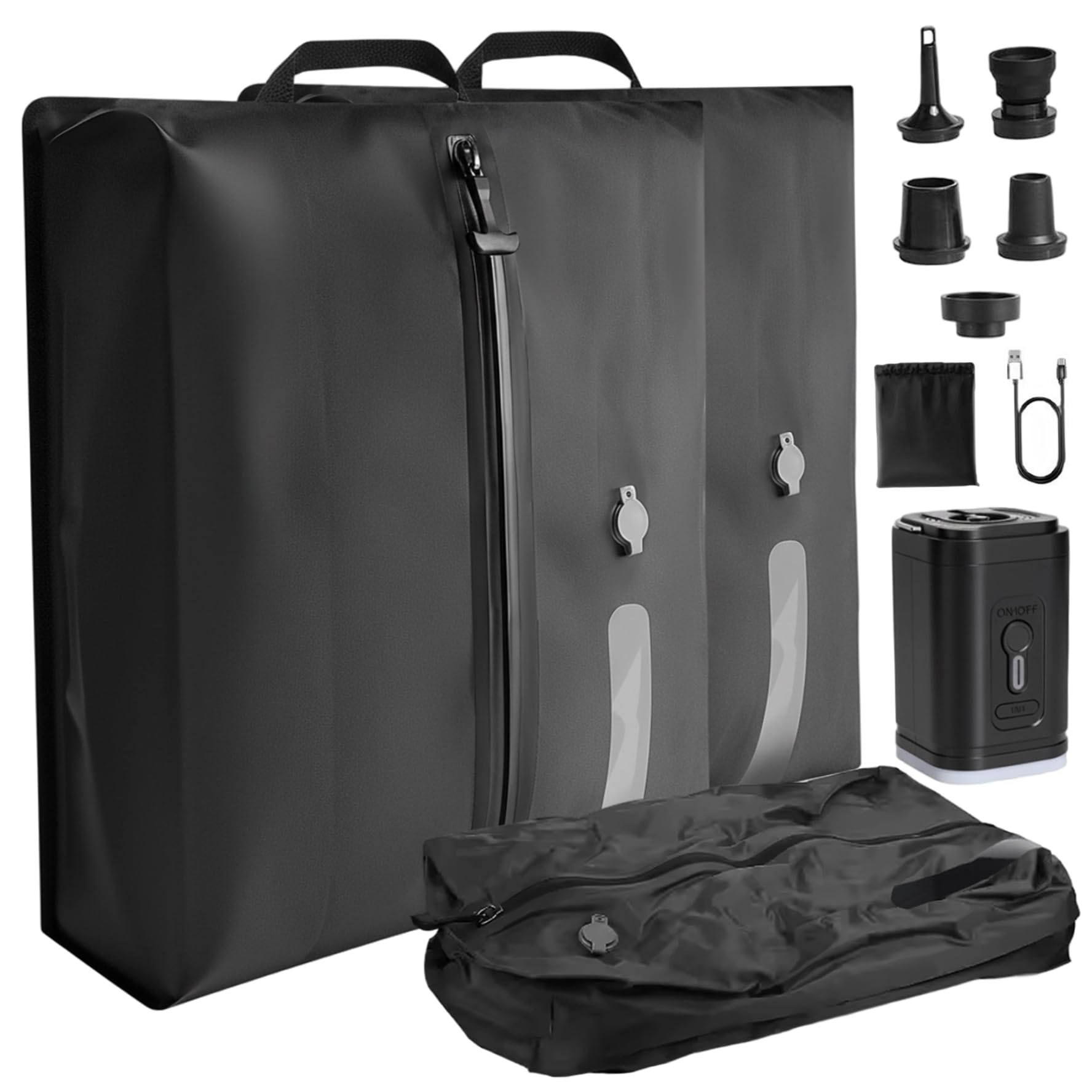 Bolsas de compresión de viaje reutilizables impermeables de 17L para ropa con bomba