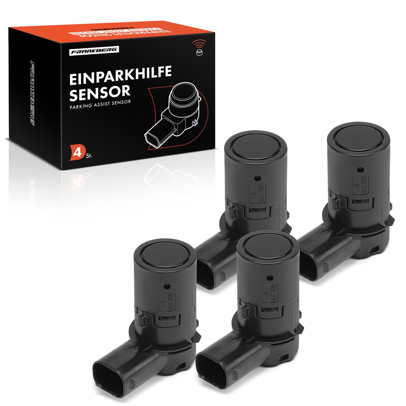 Frankberg 4x Sensore di Parcheggio PDC Posteriore Compatibile con 147 937 1.6L 2001-2010 156 932 1.6L 1997-2005 156 Sportwagon 932 1.6L 1997-2006 159 939 1.7L 2005-2012 Replace# 735393479