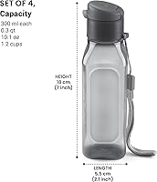 Vista 7 de MILTON Travel Water Bottle – 1Pcs Reusable Sports Bottle with Easy Open Close Lid and Leakproof Neck – Food Grade Plastic Water Bottles for Adults