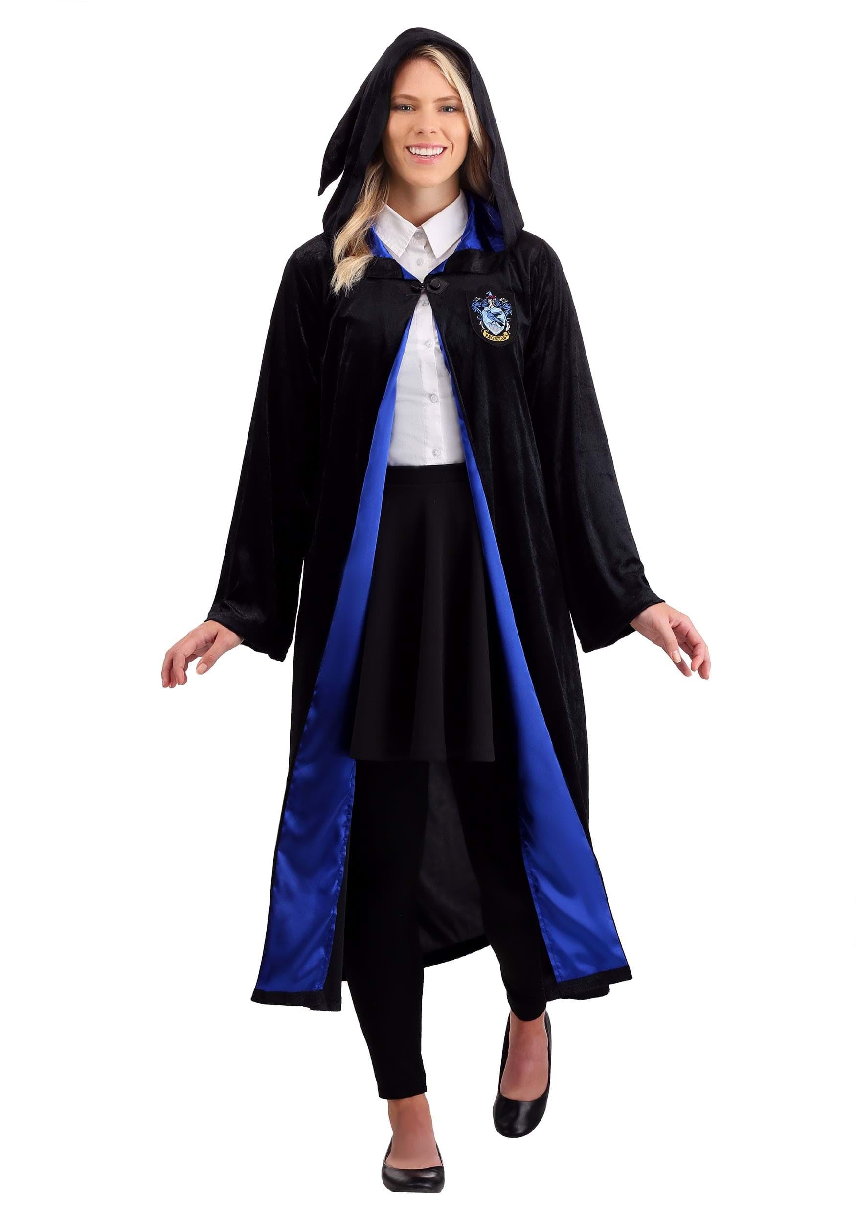 Adult Harry Potter Deluxe Ravenclaw Robe Large Black