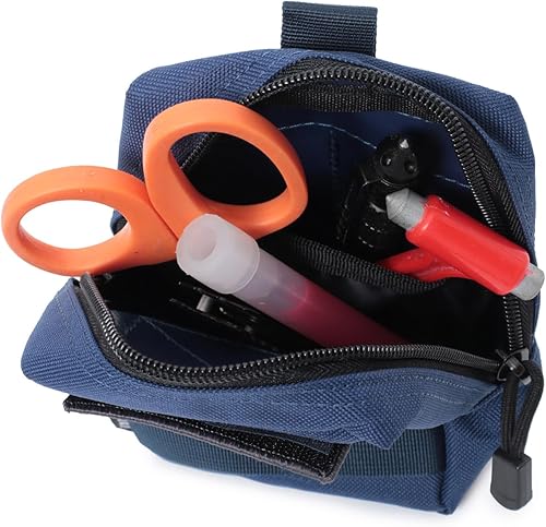 Miniatura 44 de Paquete de 2 bolsas Molle – Bolsa táctica compacta para EDC resistente al agua Canela