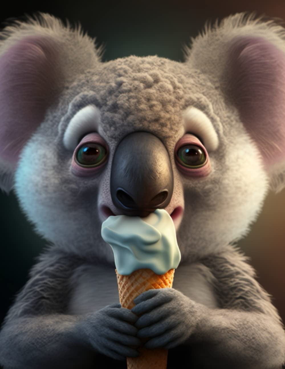 Independently published Cute Koala eating ice cream sketchbook