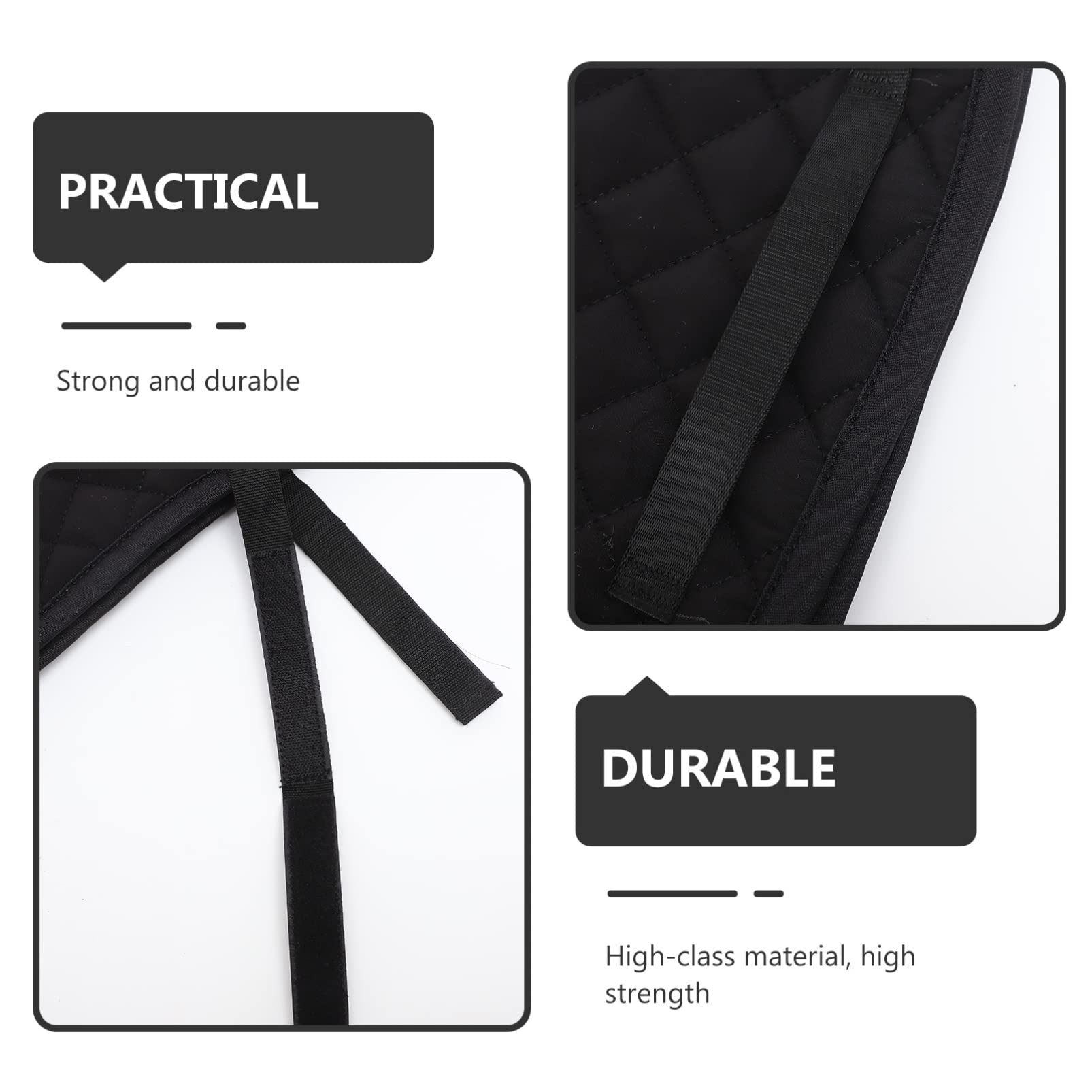 VANZACK Funda de Asiento para Caballo Antideslizante, Acolchada, Cómoda para Montar, de Eva, Algodón y Poliéster, Negra, para Silla de Montar