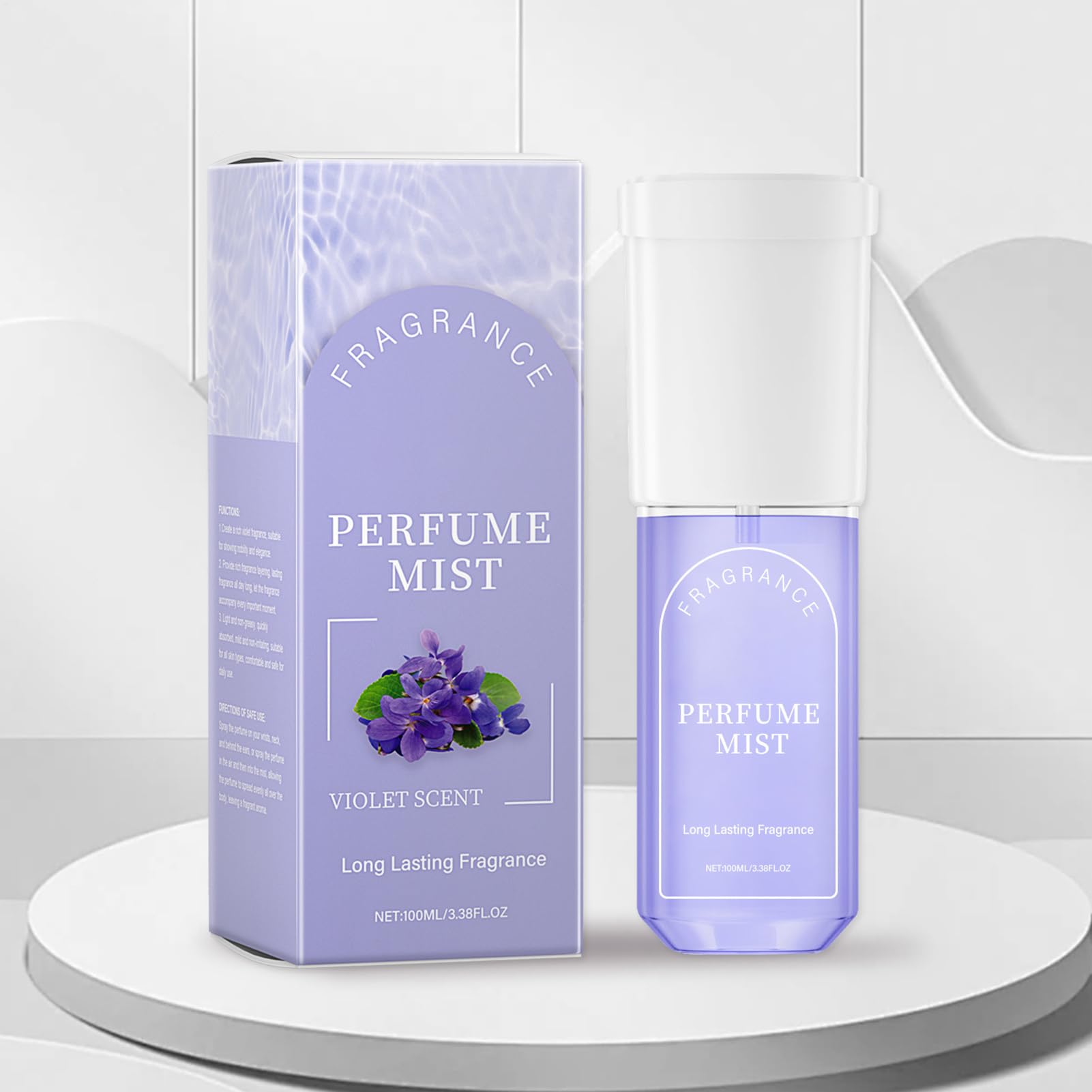 Veilchenparfüm, Parfüm Mit Veilchenduft - Weibliches Charmantes Parfüm - 100 Ml Langanhaltendes Violettes Körperparfümspray Für Frauen, Haare, Kleidung, Dating, Einkaufen