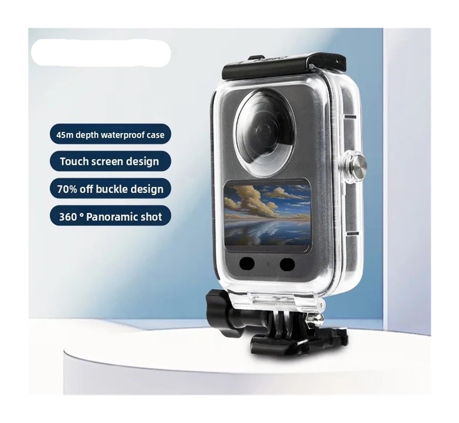 Custodia protettiva for immersione subacquea impermeabile for action cam 360