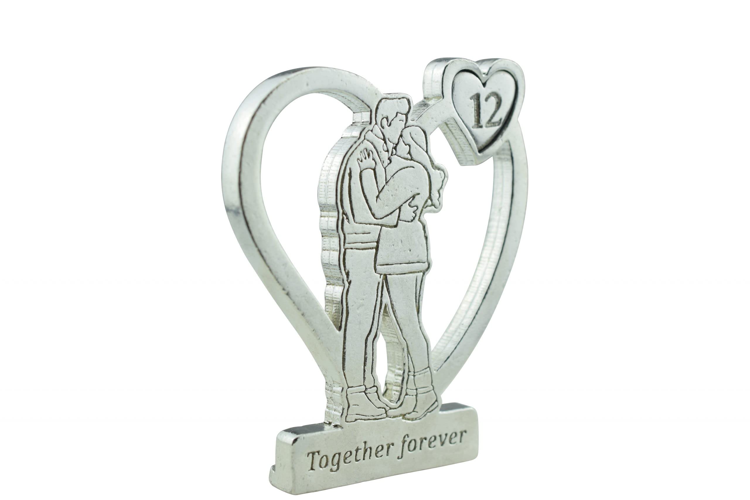 Pirantin Together Forever 12th Anniversary Hugging Gift