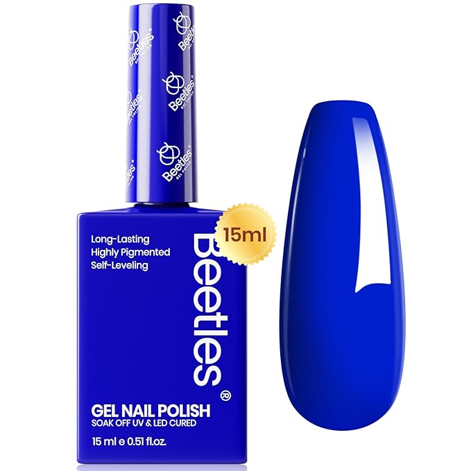 Esmalte de uñas gel Beetles Azul Real 15ml miniatura 8