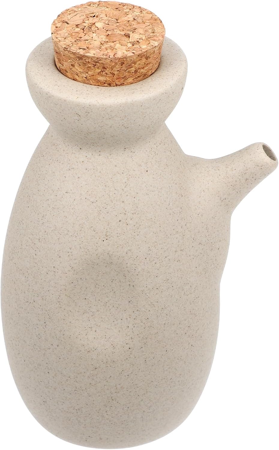 BETOOKY Ceramic Oil Dispensing Bottle Japanese Style Soy Sauce Holder Multi-function Kitchen Condiment Dispenser with Spout for Home Cooking and Dining