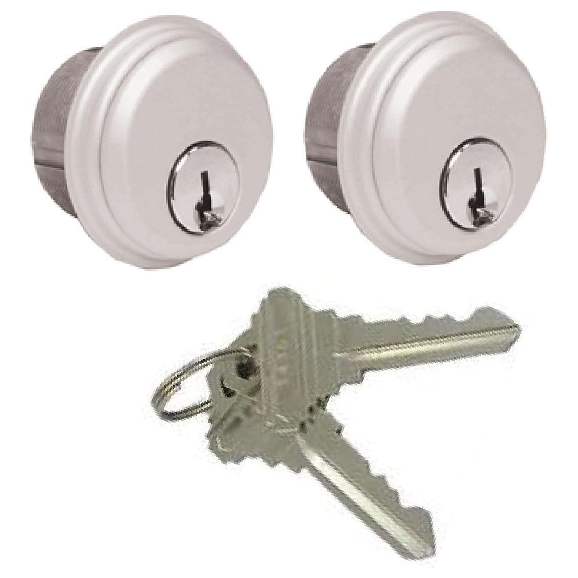 Pacific Doorware Storefront Door Mortise Lock Cylinder, Aluminum, 2 Pack
