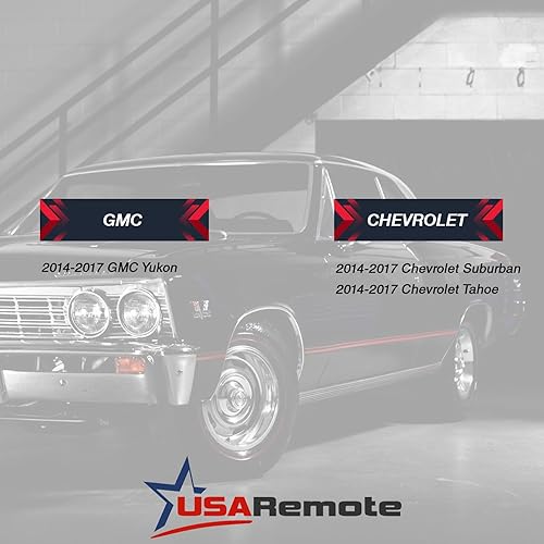 Miniatura 5 de Funda con control remoto de entrada sin llave para Chevy Tahoe Suburban  GMC Yukon (HYQ1AA) 2014 2015 2016 2017