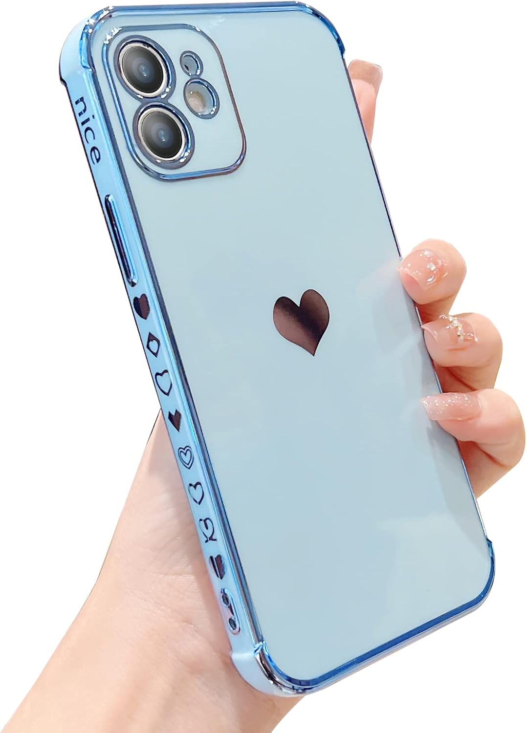 Raylon Designed for iPhone 11 Case, Screen Protector Slim Fit Shockproof Cover for iPhone 11 Case 6.1 Inch Sierra Blue