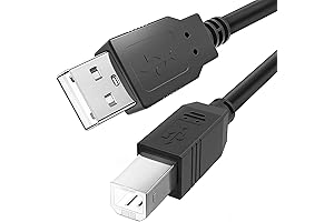 15-Feet USB B Midi Keyboard Cable -- Ancable Midi to USB Controller...
