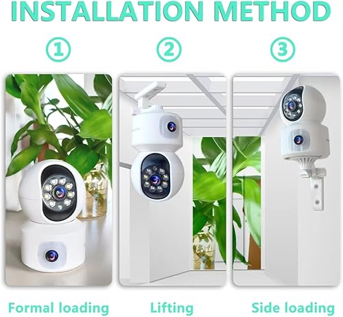 Miniatura 5 de Cámara de seguridad, cámara interior de alta definición de 1080p, cámara de seguridad para mascotas de 360 , con seguimiento de movimiento,