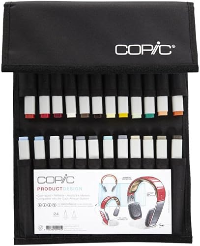 Copic Product Design Wallet Classic Markers, 24 colores