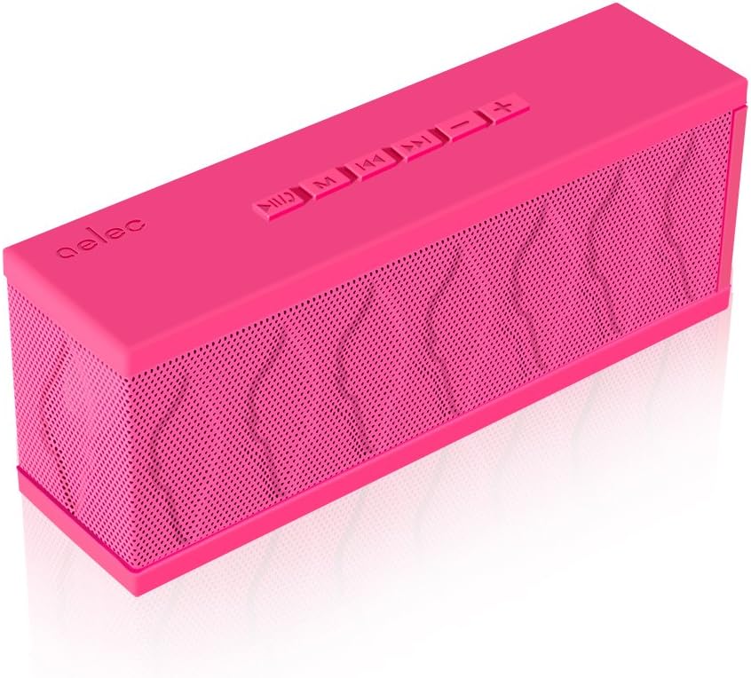 Bluetooth Speakers, AELEC SoundTorch Bluetooth 4.0 Portable Wireless speakers, Output Power with Enhanced Bass, build in Micro for handfree phone,and Waterresistant for Indoors&Outdoors (Rose Red)