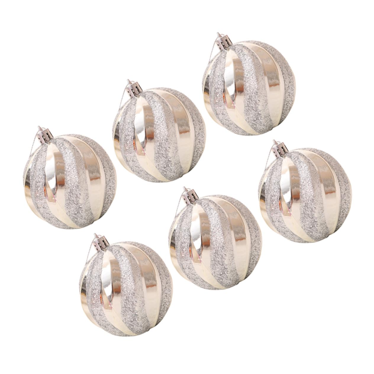 Housoutil 3 Sets Luxus Weihnachtsbaum Hängeset Glitzerkugeln Silber Ornamente Für Wohnkultur 12 Stück * 3