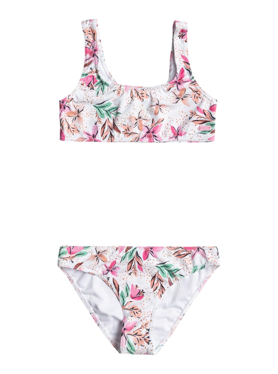 Roxy Happy Tropical - Conjunto de bikini bralette para Niñas 6-​16