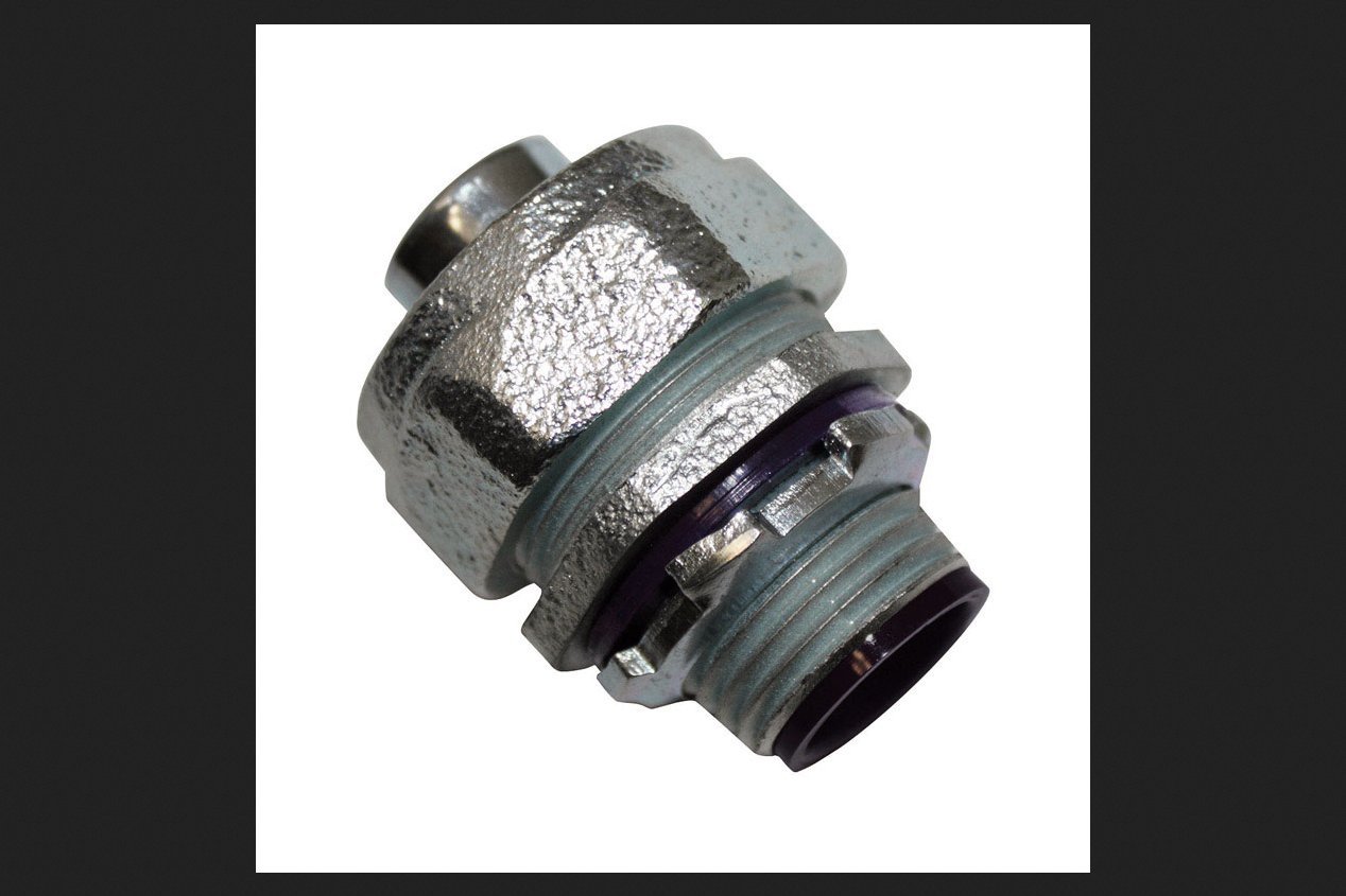 Sigma Electric ProConnex 1/2 in. Dia. Zinc-Plated Iron Straight Connector for Liquid Tight 1 pk