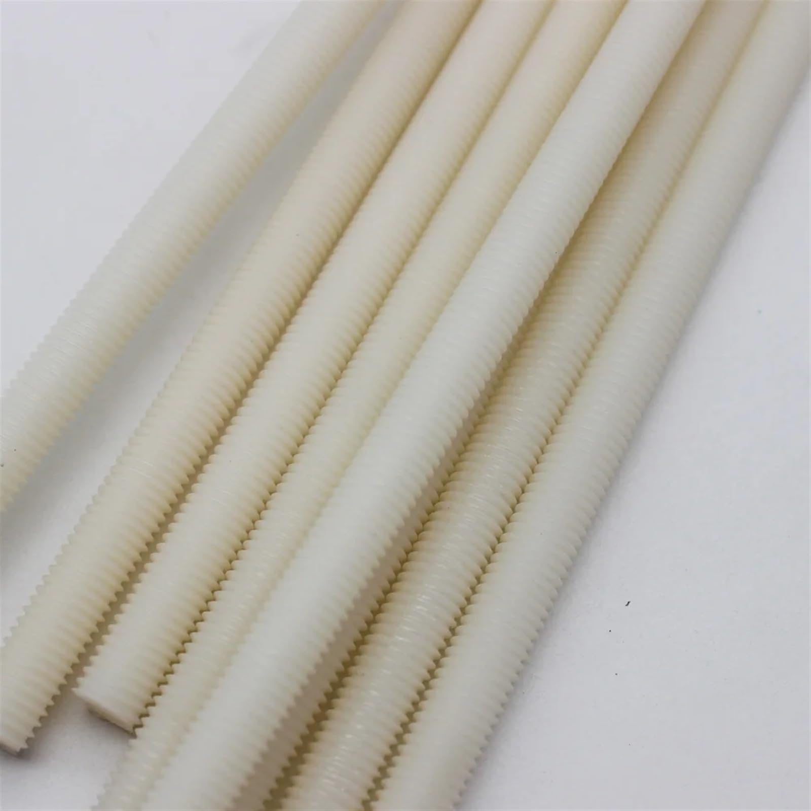 Tige En Nylon Tiges filetées en nylon M4 M5 M6 M8 M10 M12 M16 M20 Tige Ronde En Nylon(M10x1.5x500mm 1pc)