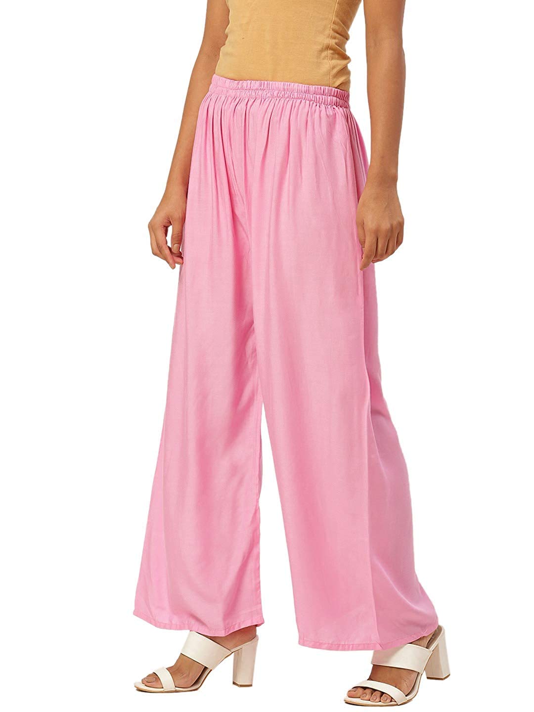 MOOLYAVAAN Products Women's Latest Trendy Stylish And Fashionable designer Casual Rayon Palazzo for Women and Girls(Free Size)-image-6