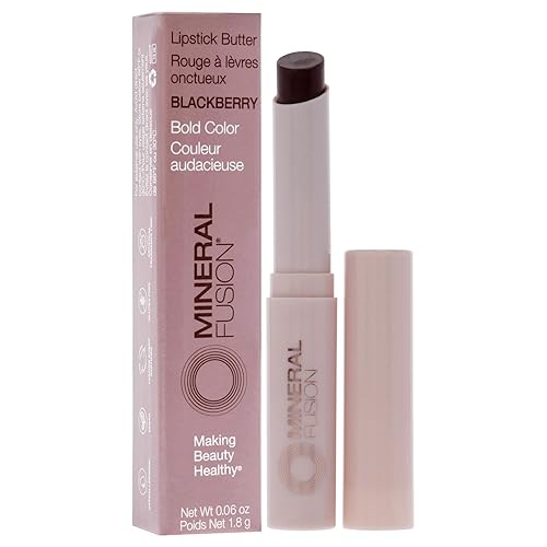 Miniatura 3 de Mineral Fusion Lápiz labial Butter - Blackberry para mujer - 0.06 oz Lápiz labial