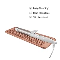 Vista 3 de Bolsa de viaje de silicona resistente al calor para alisadora de cabello, plancha para prensar, rizador de pelo, varita rizadora de cabello, plancha