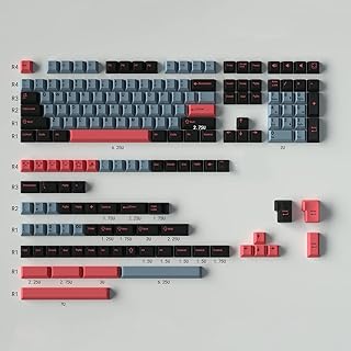 169 Keys Double Shot 8008 Keycaps Cherry Profile ANSI/ISO Layout Keycap Set for Cherry MX Switches 61/64/87/104/108 Mechanical Gaming Keyboard