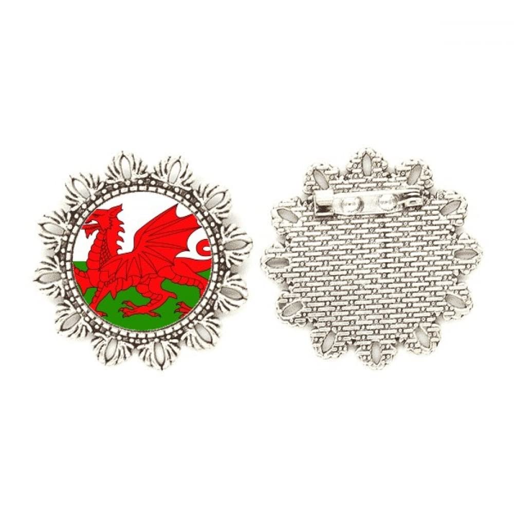Broche de plata de Gales medium ideal como regalo institucional emblemático 4