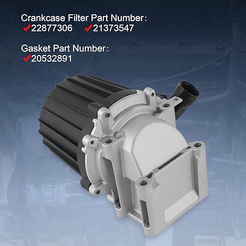 Miniatura 3 de Rimamoka Separador de aceite de ventilación del cárter con junta compatible con Volvo D13 Reemplazar # 22877306, 21373547, 20532891