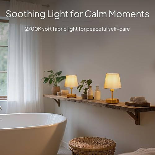 Miniatura 8 de Lámpara de mesa recargable inalámb EppieBasic carga rápida, Larga duración, luz cálida de 2700 K, diseño Vintage Negro para sala de Estar y