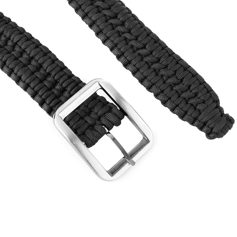 Cinturón de Supervivencia de Paracord Duradero, Cuerda Tejida Hecha a Mano para Acampar y Senderismo