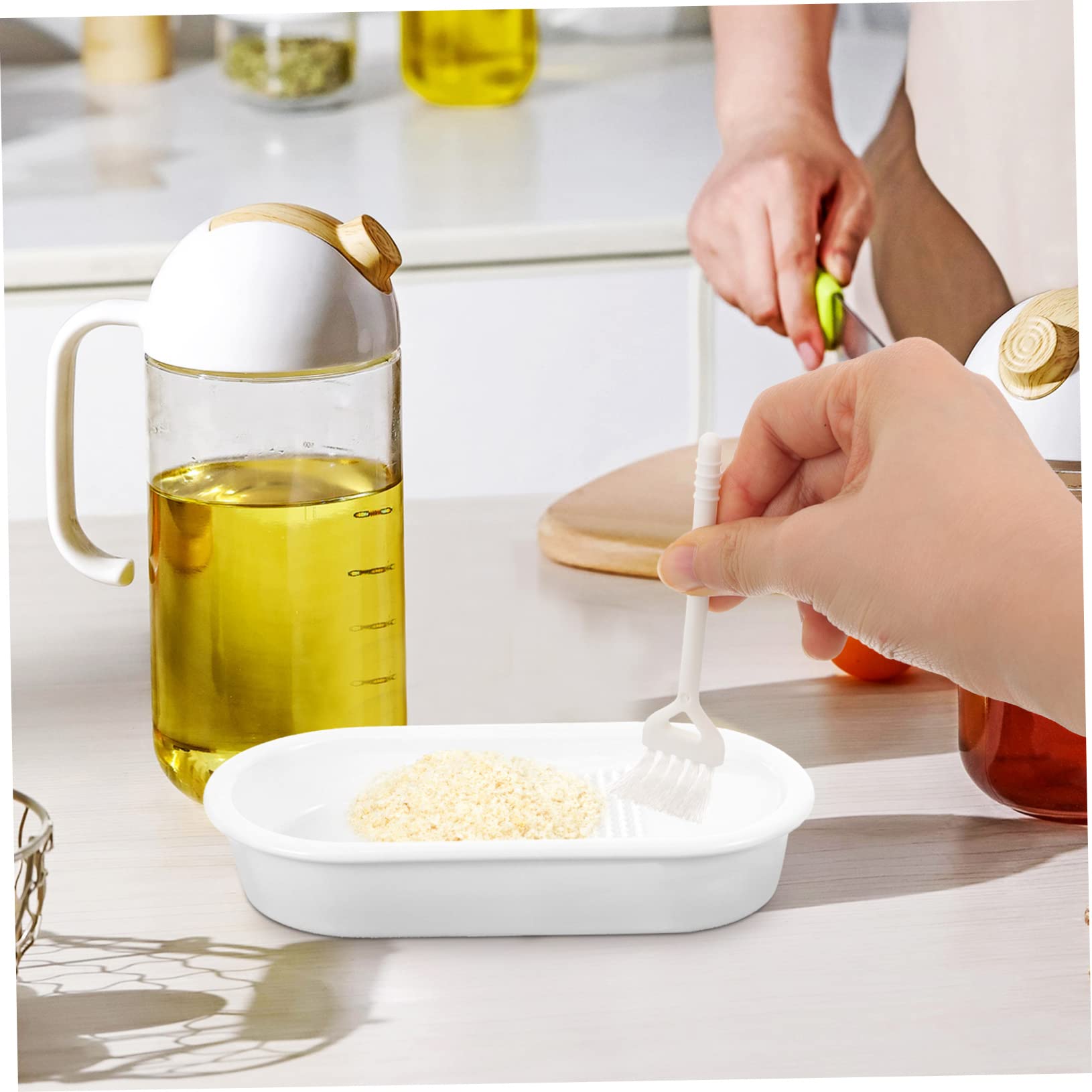 OUNONA 1 Set Multi Function Ceramic Ginger Grater Wear Resistant Food Grinding Tool for Food and Garlic Preparation and Easy to Use Kitchen Accessory