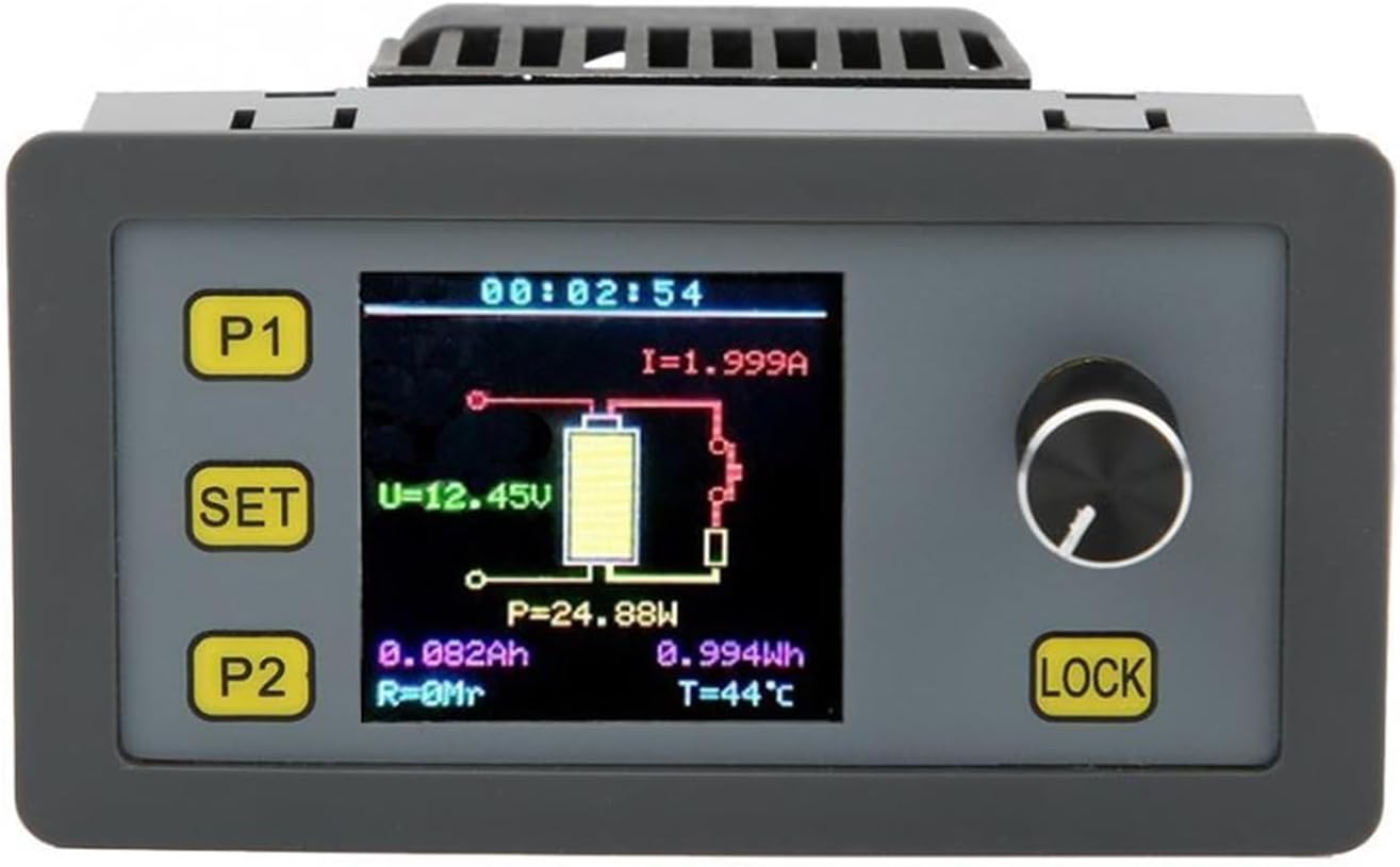 Battery Tester, 30W 5A Electronic Load Module Power Supply Aging Tester ​LED Display Voltage Converter Adjustable Voltage Regulator