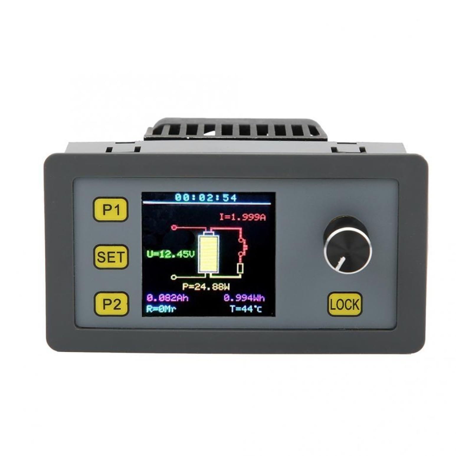 Tester Batterie, 30W 5A Modulo di carico elettronico Tester di invecchiamento Display a LED Convertitore di tensione Regolatore di tensione regolabile,Tester Pile