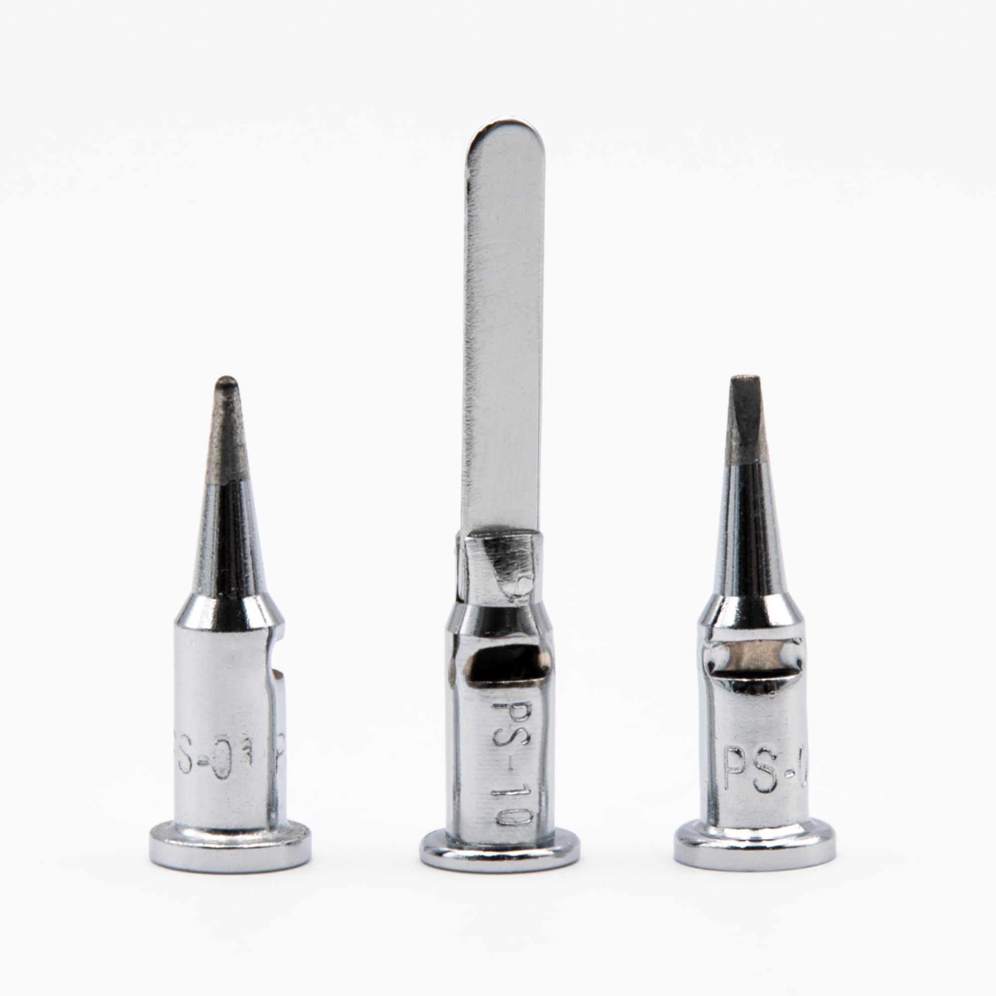 Iroda Silver Solderpro 110K Spare Soldering Tips Set For Butane Soldering Iron Includes Conical Tip, Chisel Tip, Hot Knife Tip