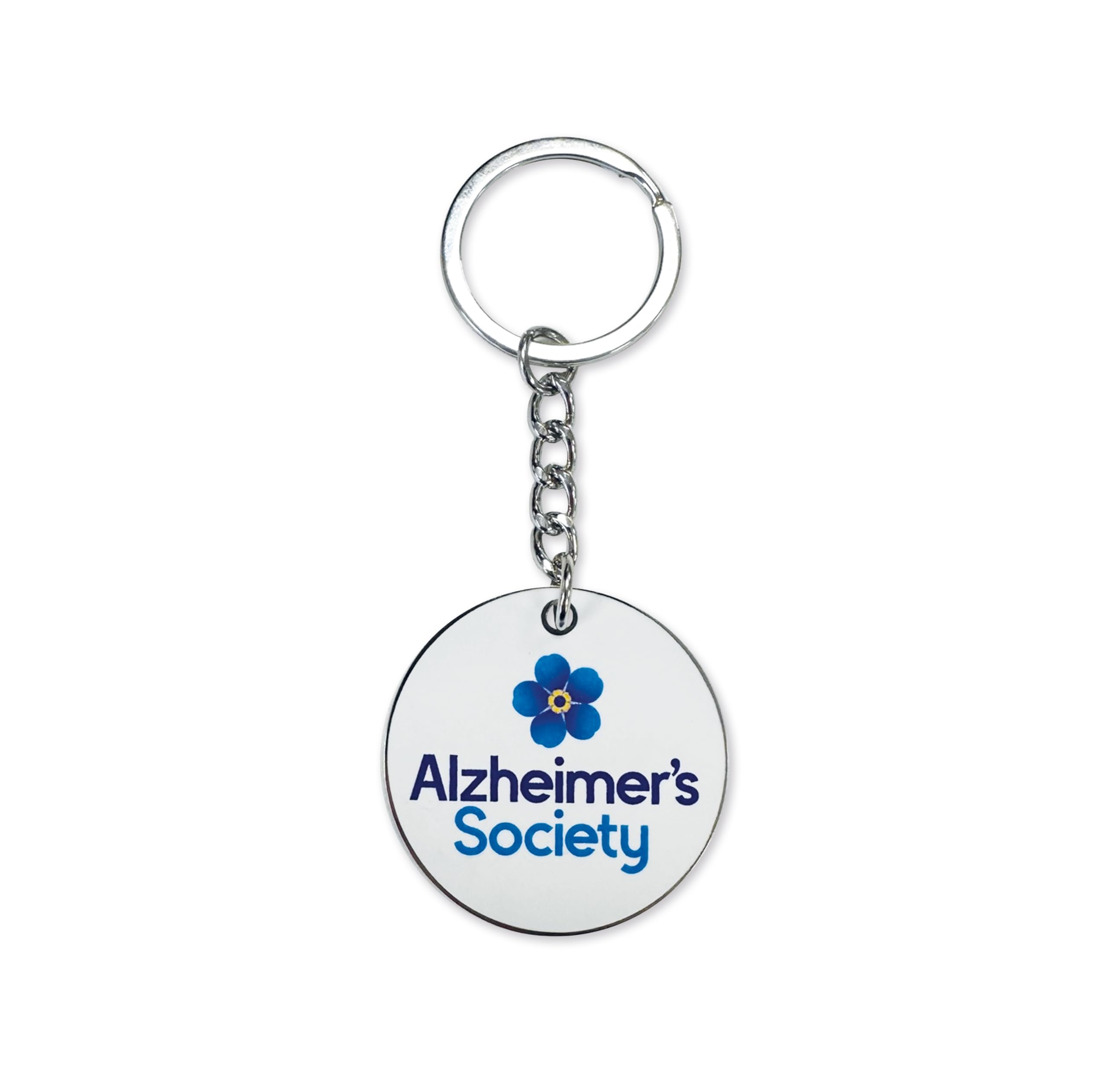 Alzheimer's Society Unisex Blue Forget-Me-Not Flower Key Ring