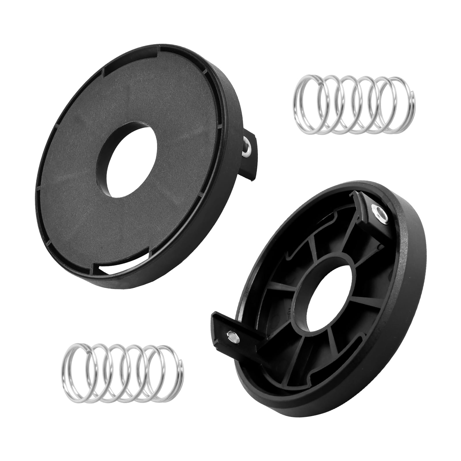 Bobina de repuesto para desbrozadora Einhell GE-CT 36/30 Li E Solo AGILLO 36/255 BL AGILLO 18/200, carrete de desbrozadora de hilo de 8 m x 2 mm para Einhell 3405096 (2 cubiertas + 2 resortes)