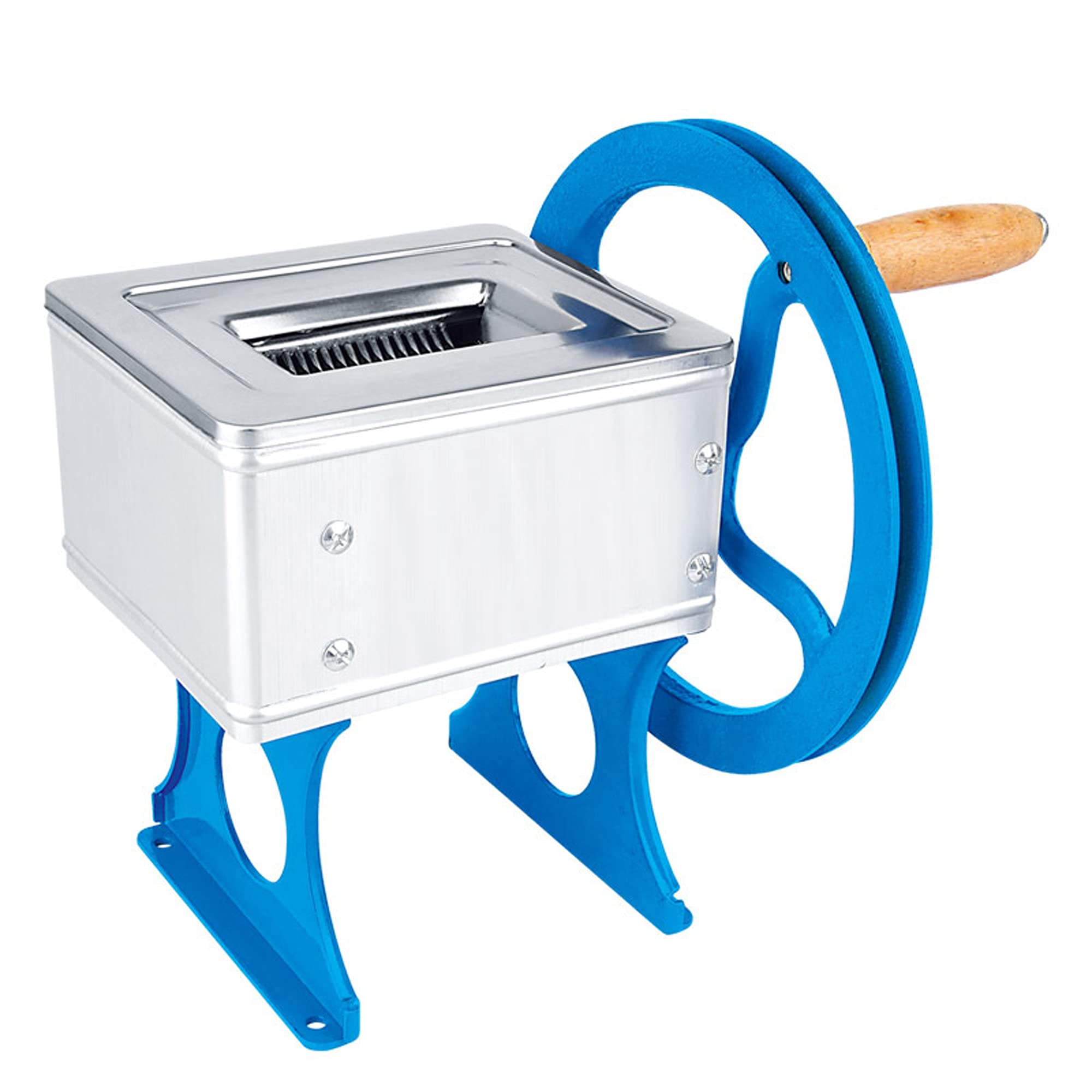 Affettatrice per Carne, Affettatrice Manuale da 80 kg/H con Vassoio per Carne da 1 Litro, Tagliapatate per Carne in Acciaio Inossidabile (18 * 16 * 22 Cm)