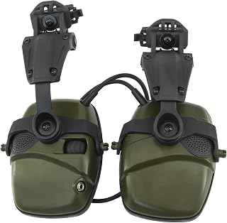 Hearing Protection Noise Cancelling Sound Amplification with Gel Ear Pad/ARC Rail Adapter Ideal for Shooting Sport