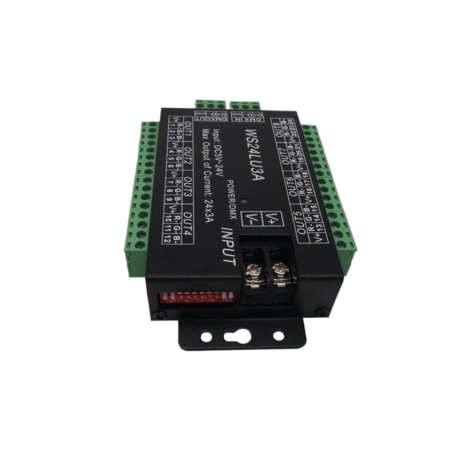 WS24LU3A Farb-RGB-Licht Bühnenlicht-LED-Controller, DMX512-Decoder