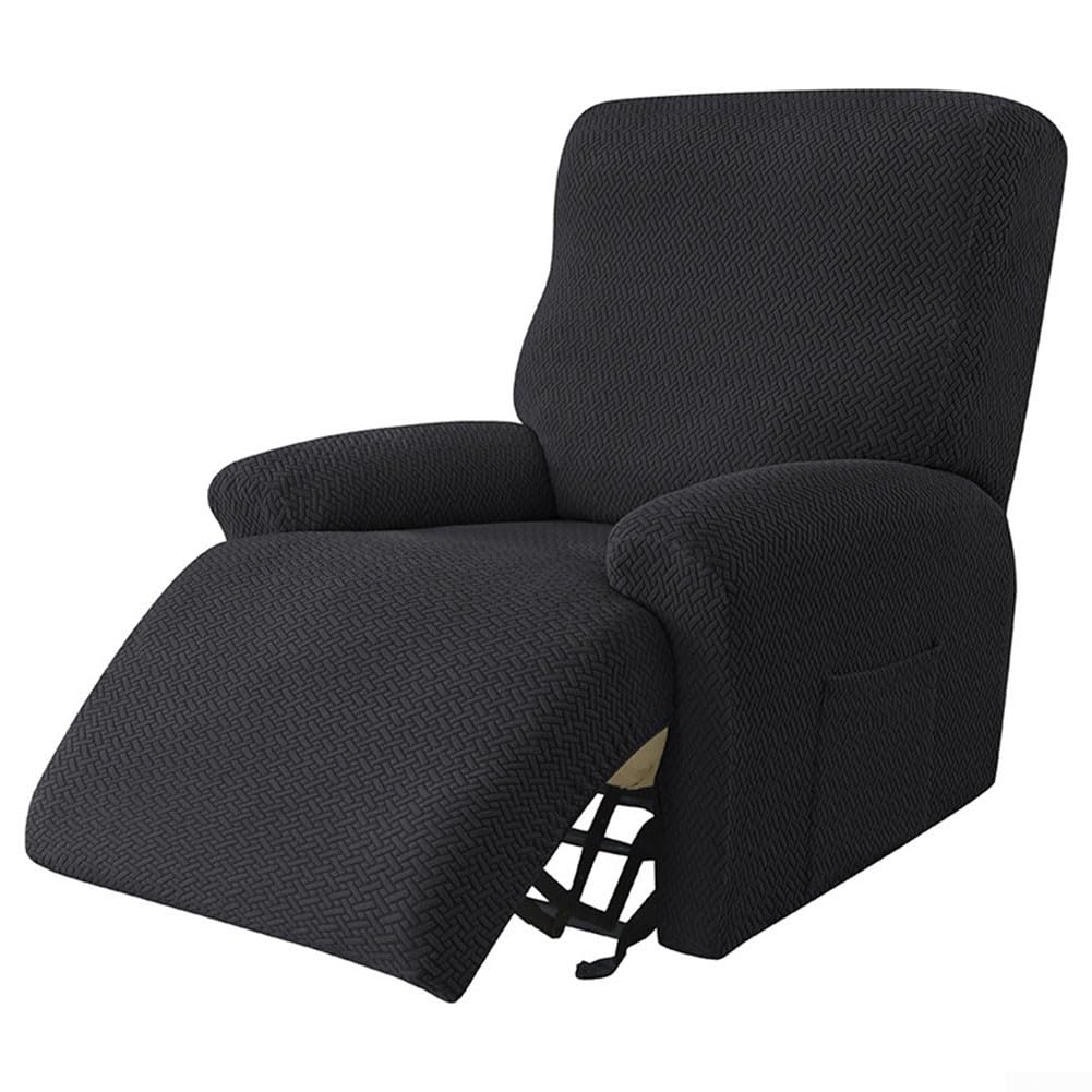 Housses de fauteuil en velours jacquard extensibles à protection 360°