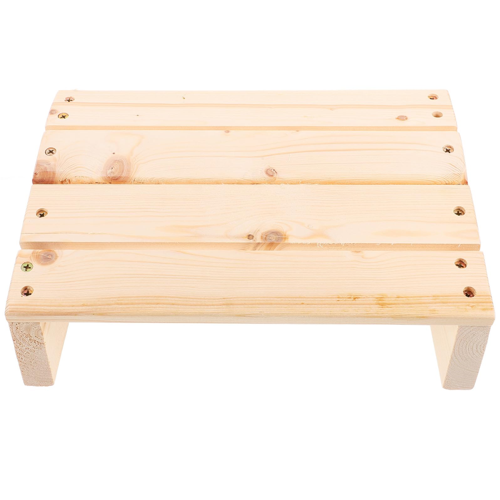 Poggiapiedi in Legno Inclinato per Ufficio, Beige, Ergonomico | Casa e Postazione, Struttura Angolata, Benessere e Comfort Durante L’uso Quotidiano