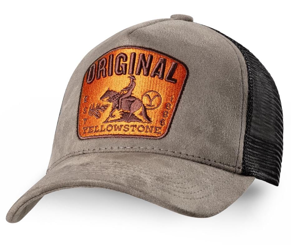 Casquette trucker Yellowstone pour look cowboy de ranch et accessoires de festival en plein air