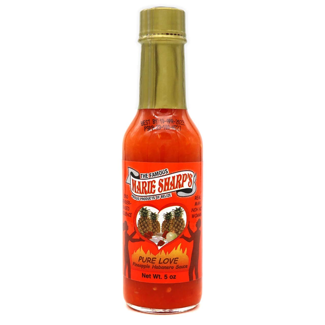 Marie Sharp's Pure Love Pineapple Habanero Hot Sauce | 5 oz